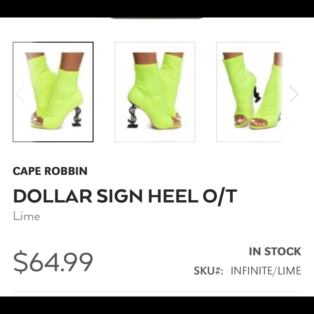 CAPE ROBBIN DOLLAR SIGN HEELS🔥🔥